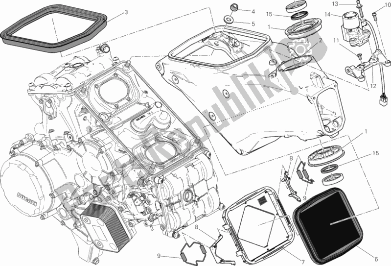 All parts for the Frame of the Ducati Superbike 1199 Panigale ABS 2014